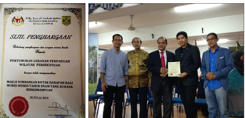 Sijil Penghargaan Program Kotak Harapan